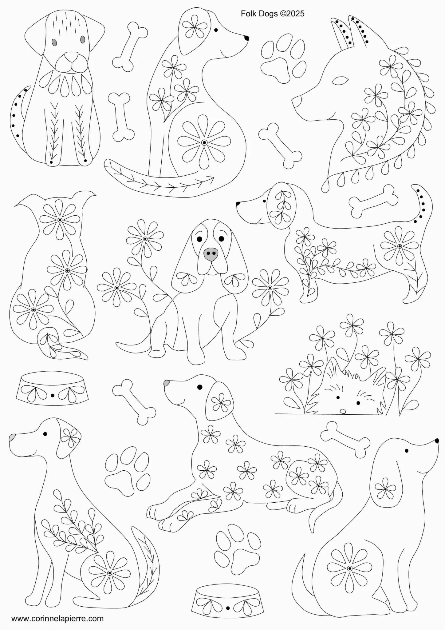 Stick and Stitch Embroidery / Folk Birds - Image 13