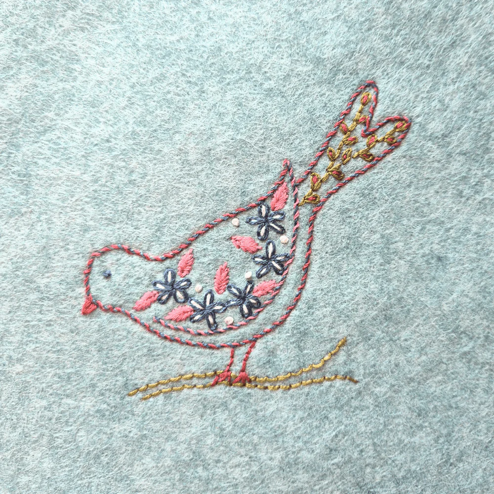 Stick and Stitch Embroidery / Folk Birds - Image 4