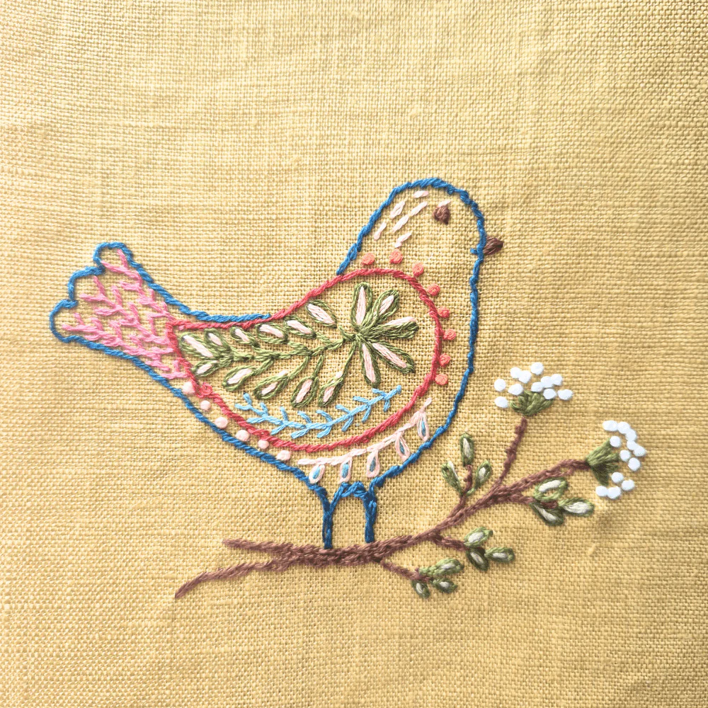 Stick and Stitch Embroidery / Folk Birds - Image 5