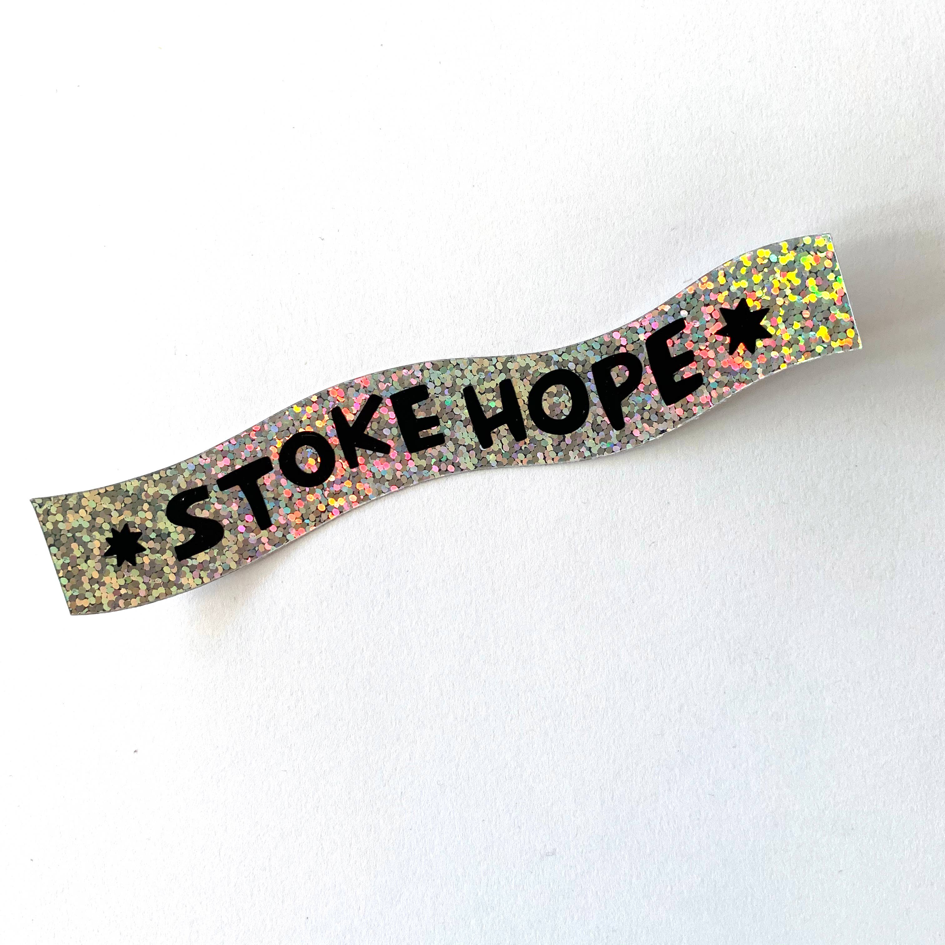 Stoke Hope Holographic Swirl Sticker