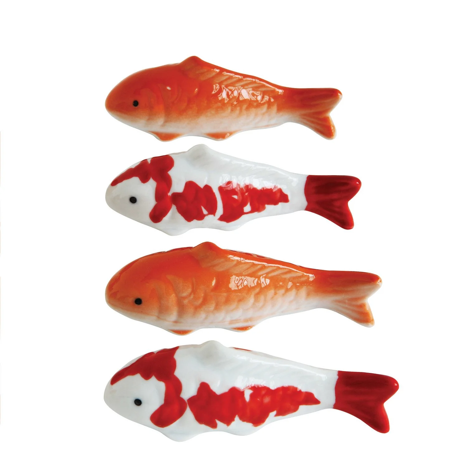 Stoneware Floating Fish / White
