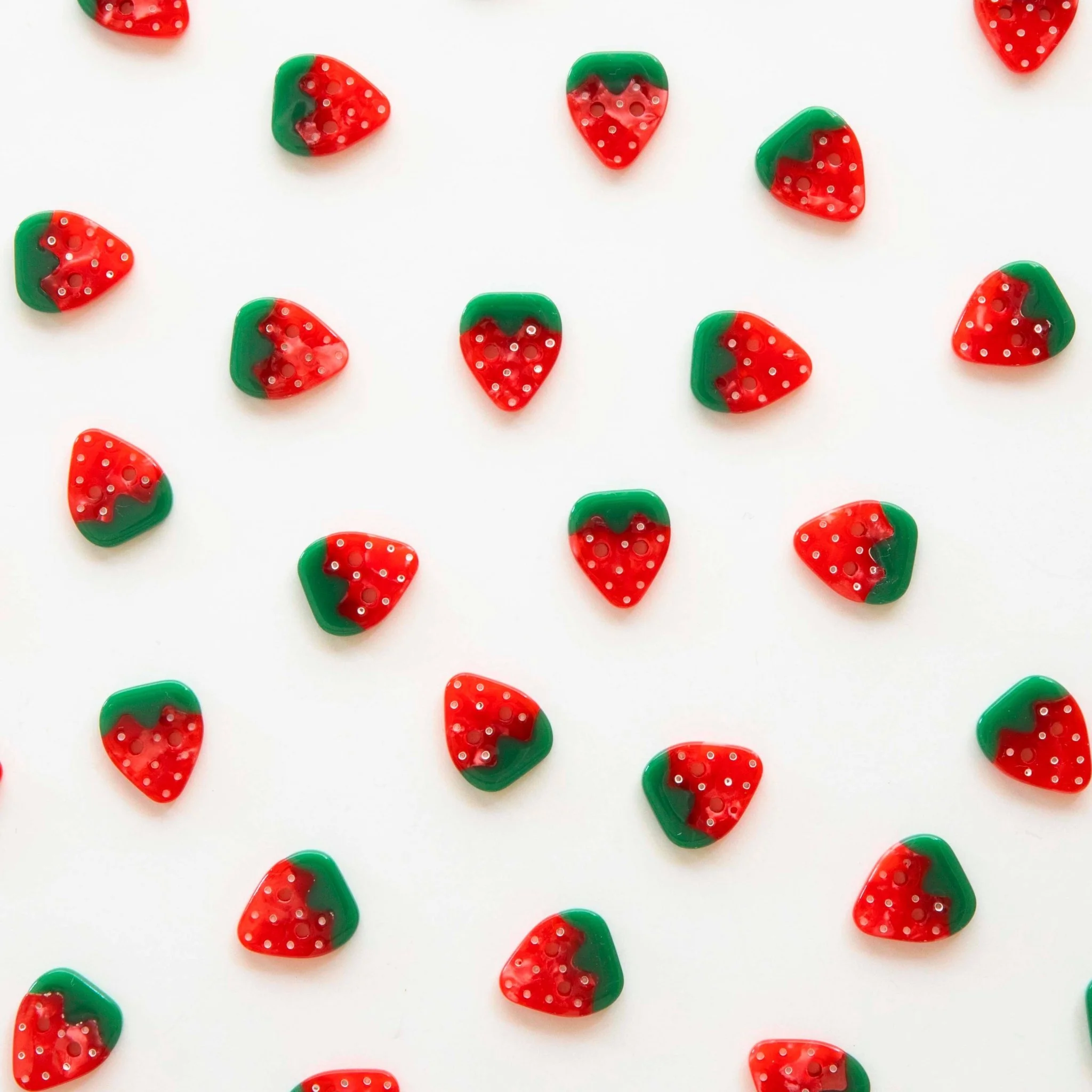 Strawberry Small 5/8" Buttons - Image 2
