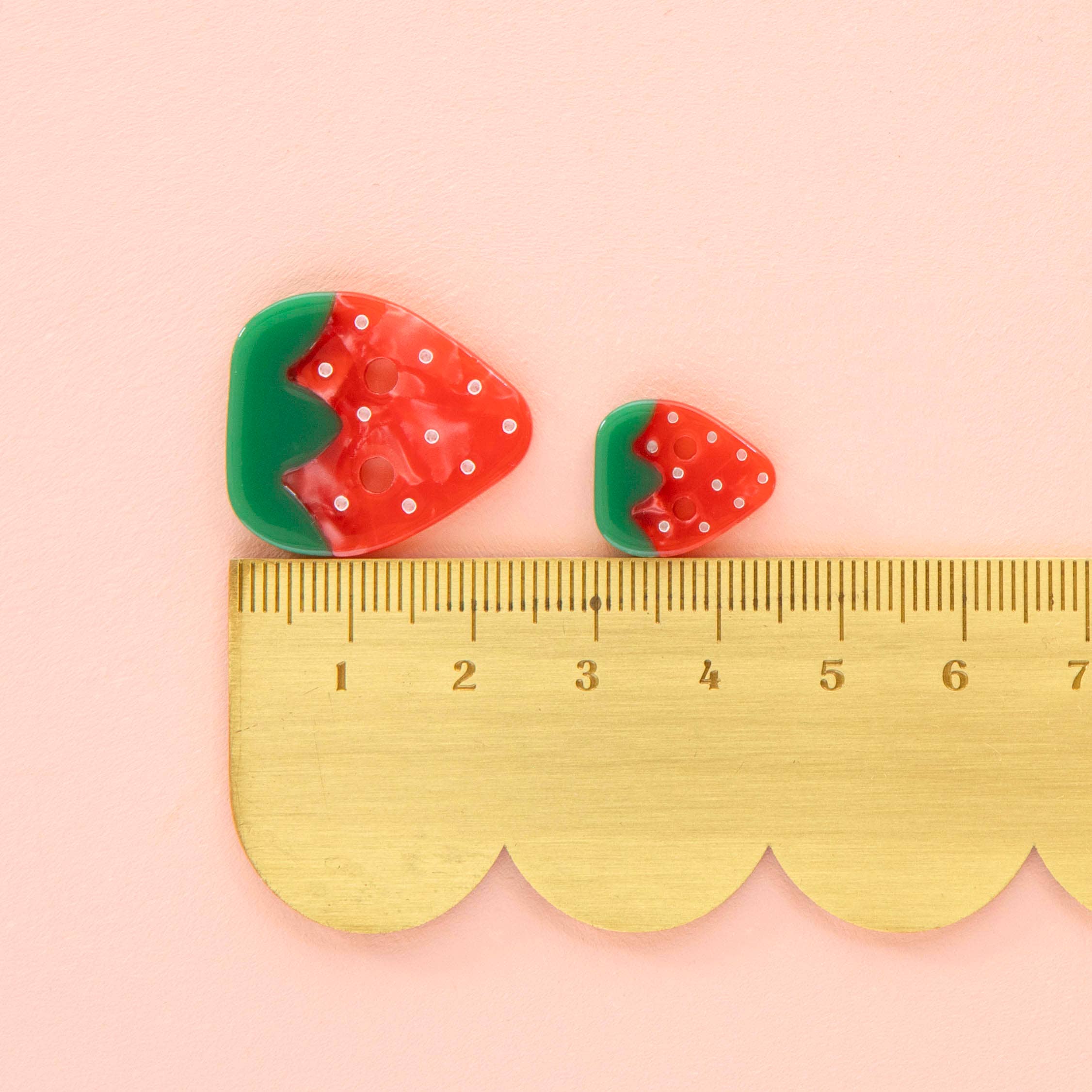 Strawberry Small 5/8" Buttons - Image 3