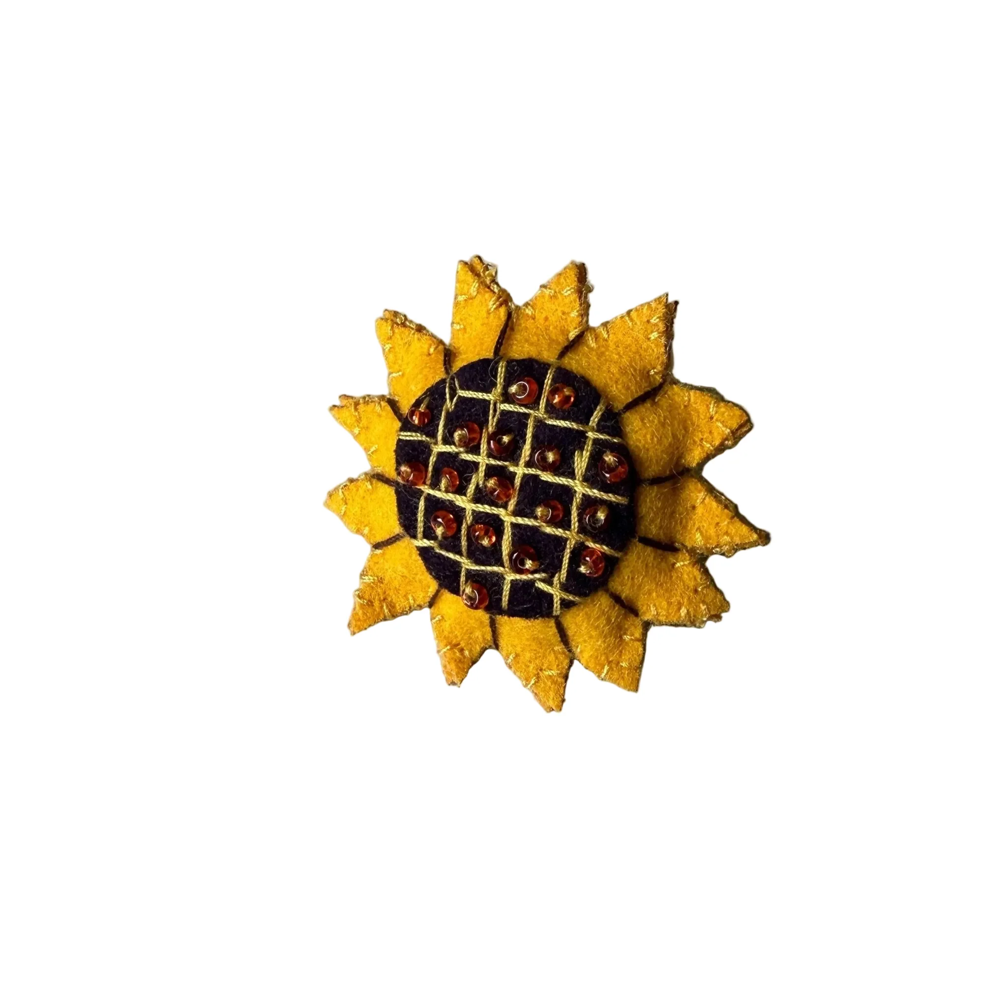 Sunflower Brooch