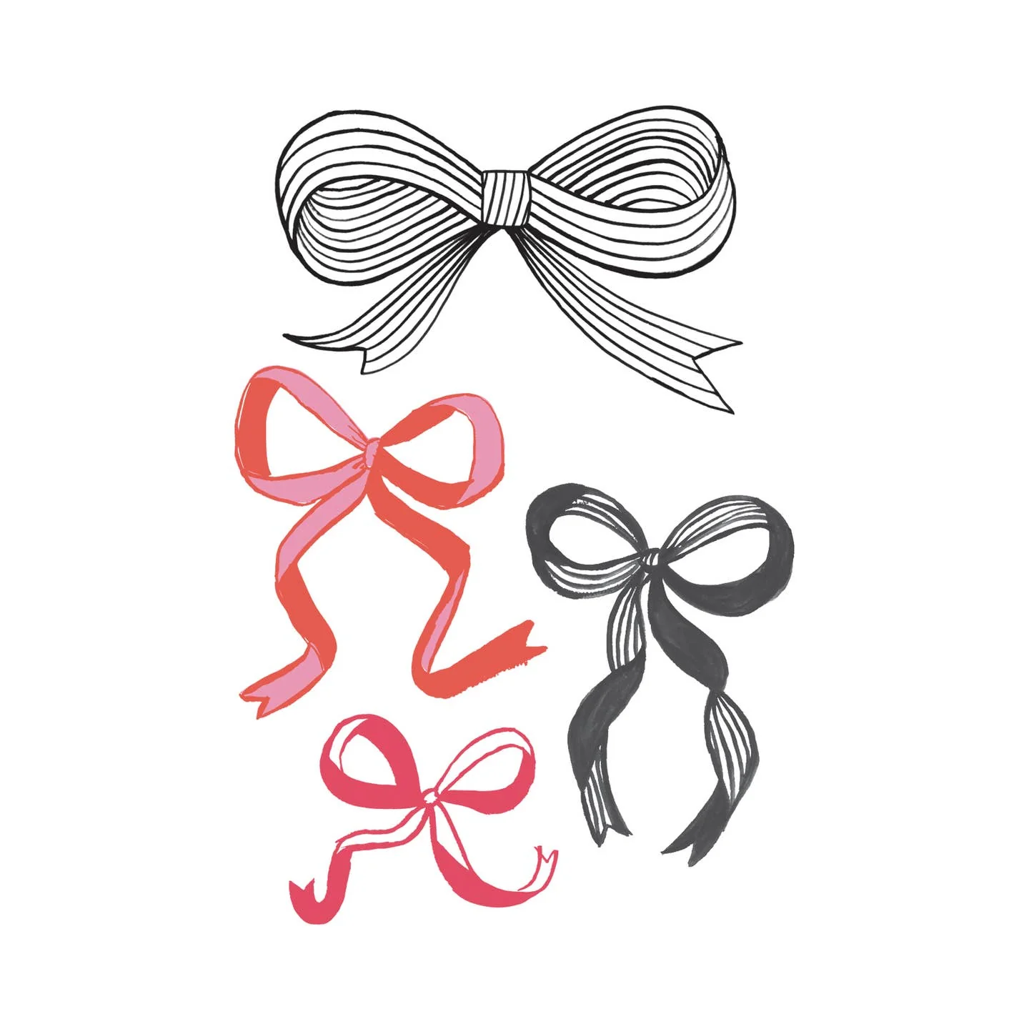 Tattly Tattoo Pair / Ribbons & Bows