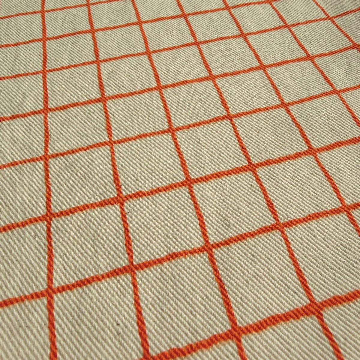 Tic Tac Toe Cotton Twill / Tangerine - Image 3
