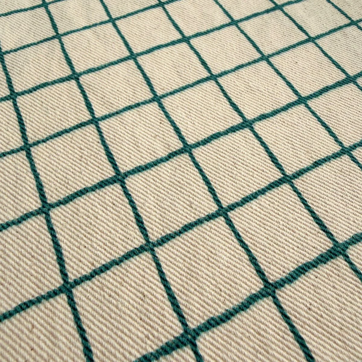 Tic Tac Toe Cotton Twill / Turquoise - Image 3