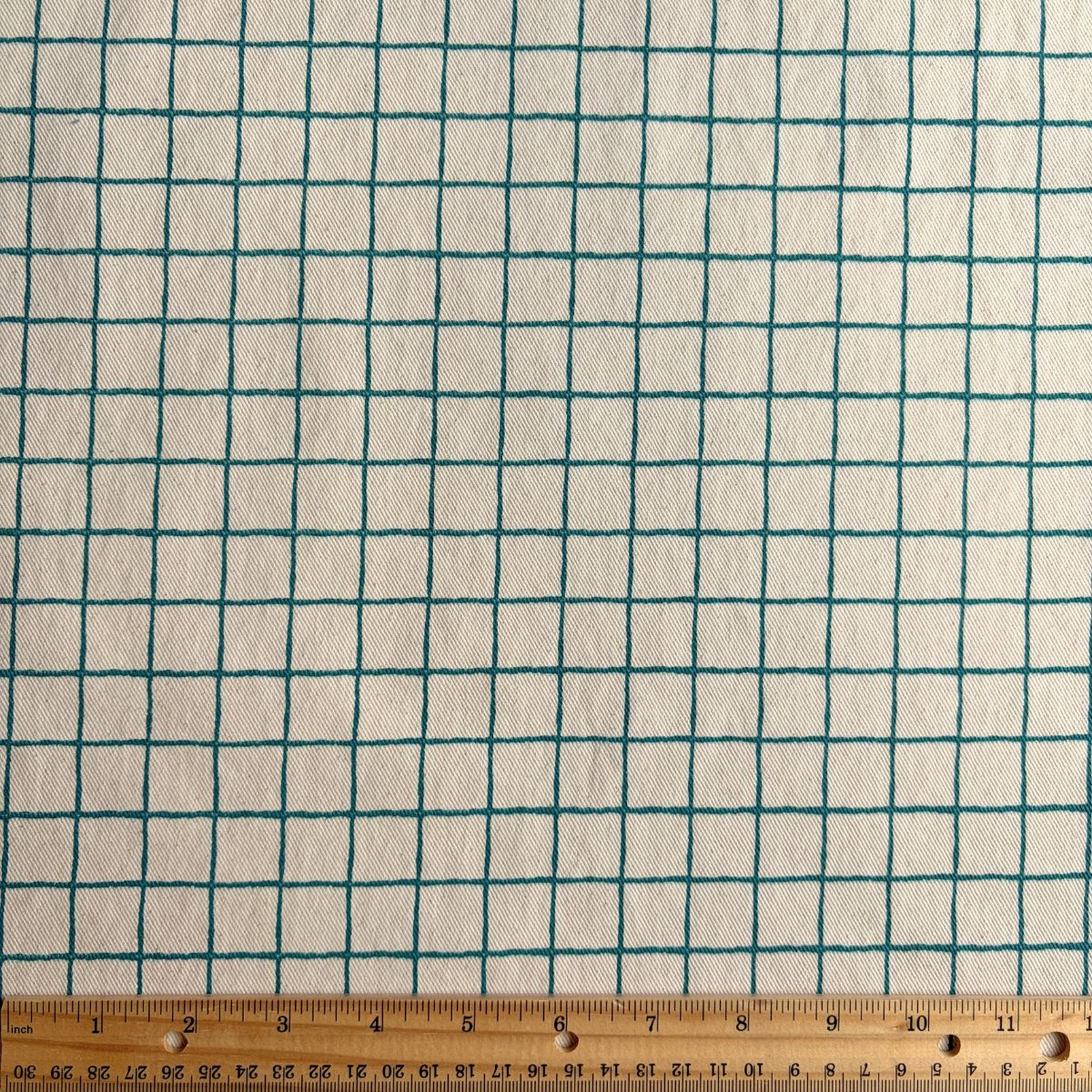 Tic Tac Toe Cotton Twill / Turquoise - Image 4