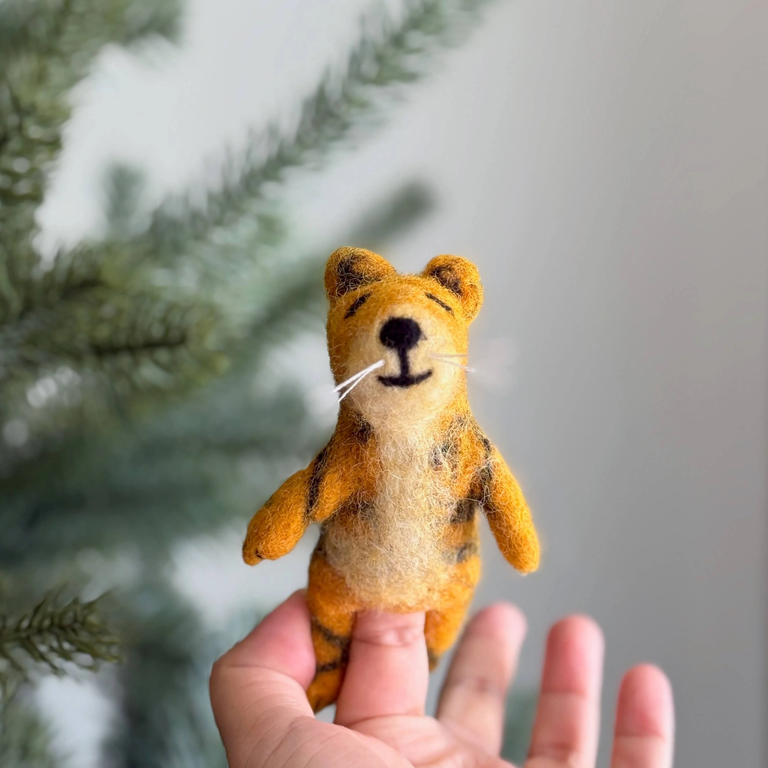 Felt Finger Puppet / Tiger