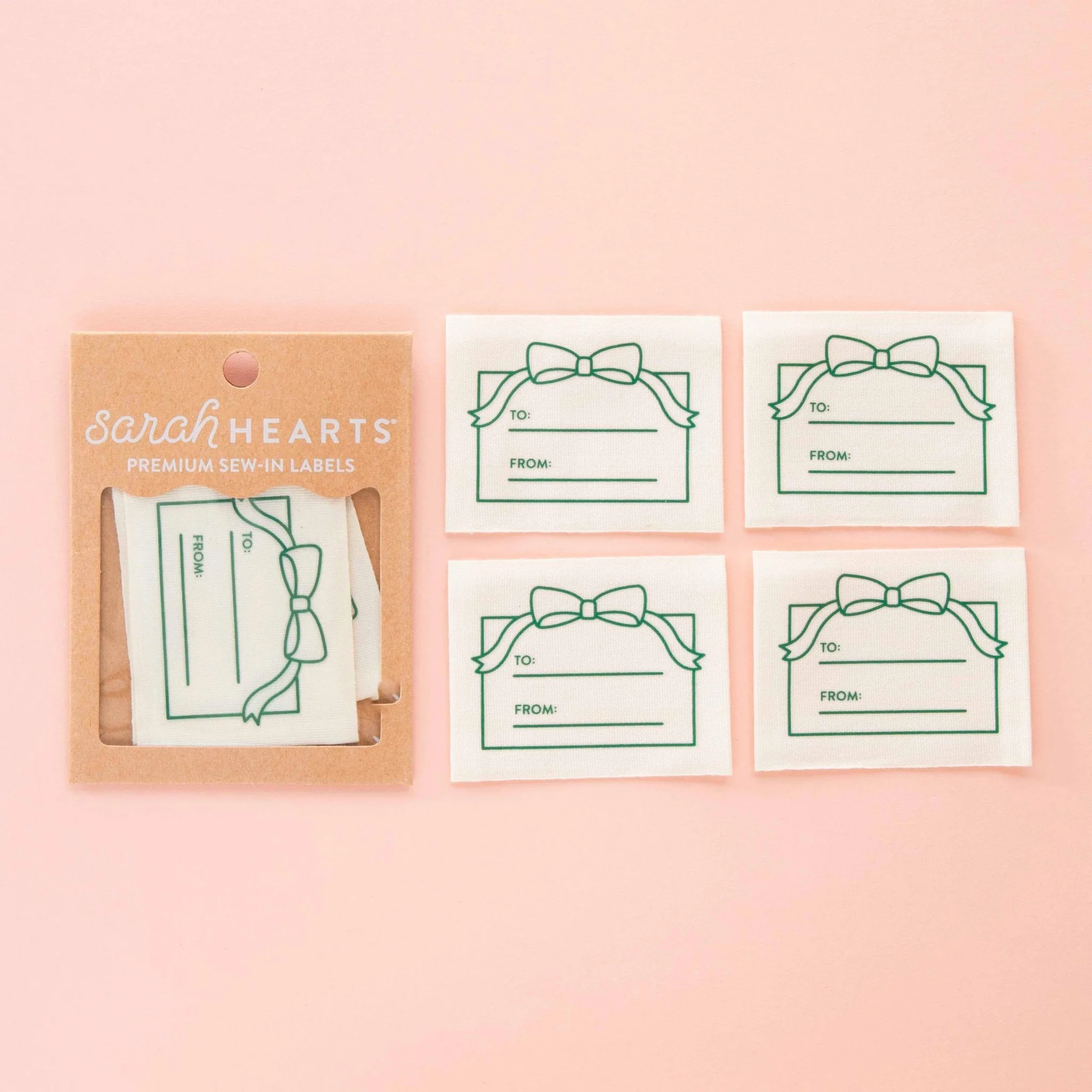 "To: From:" Gift Organic Cotton Write In Sewing Labels