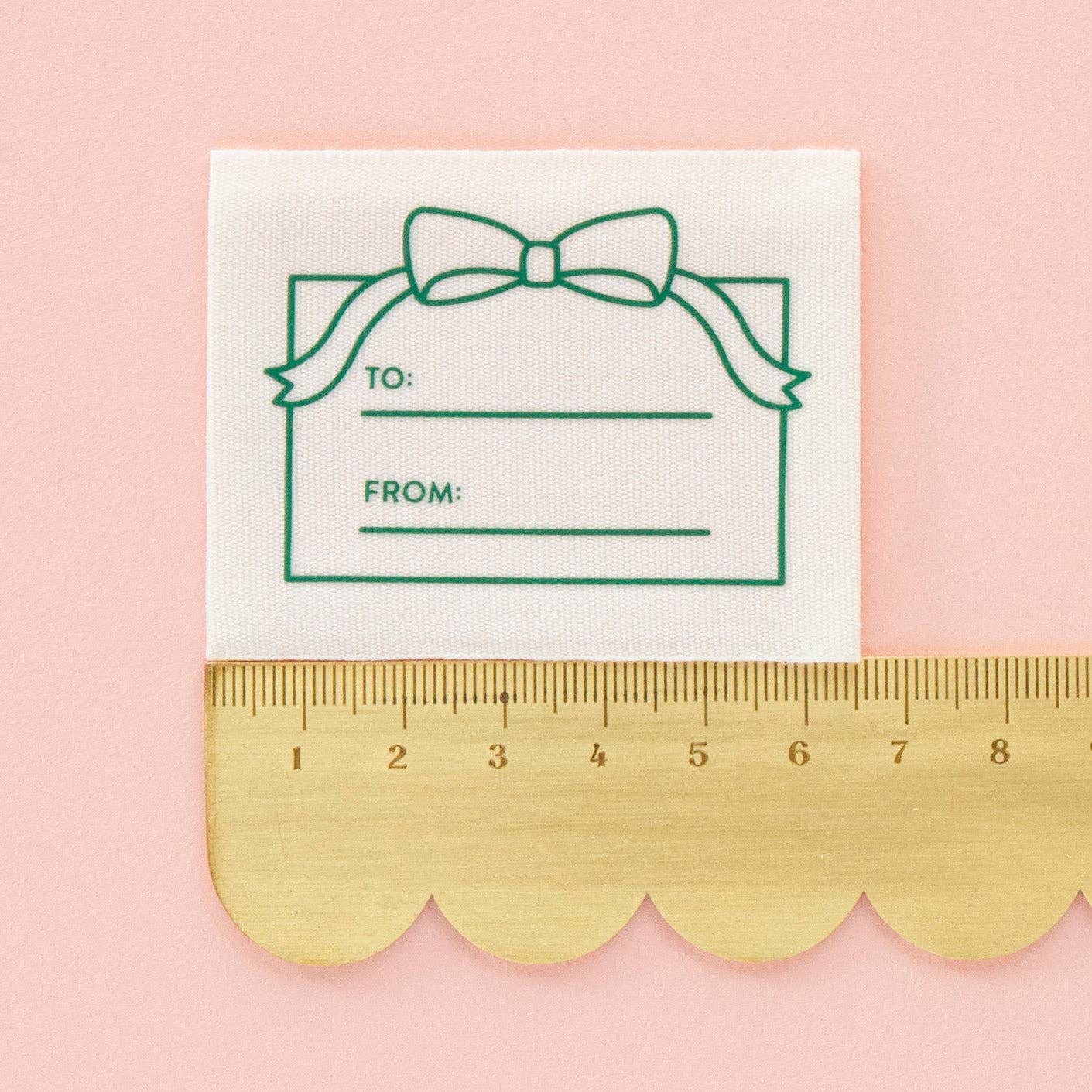 "To: From:" Gift Organic Cotton Write In Sewing Labels - Image 3