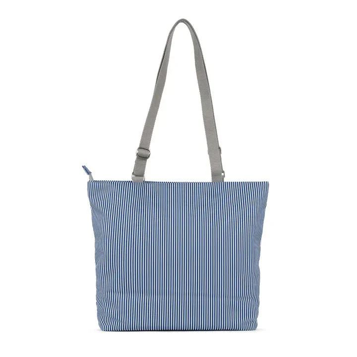 Trafalgar Tote B- Hickory Stripe Recycled Canvas - Image 2