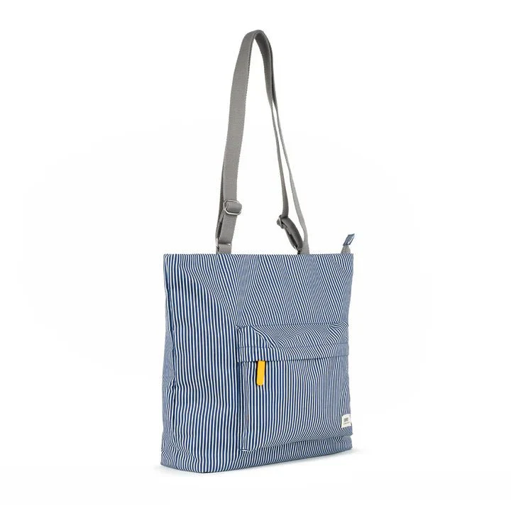 Trafalgar Tote B- Hickory Stripe Recycled Canvas - Image 3