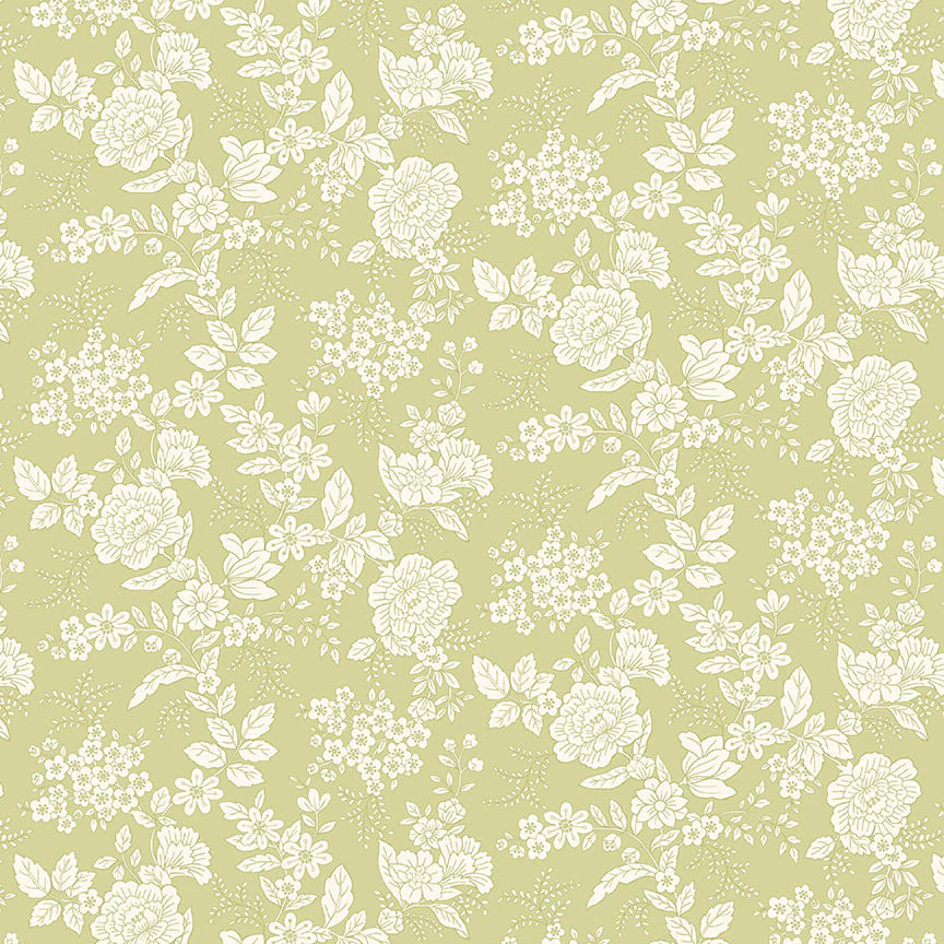 Tranquility / Floral / Light Green