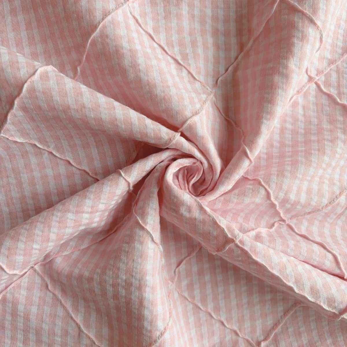 Trellis Gingham / Petal - Image 3