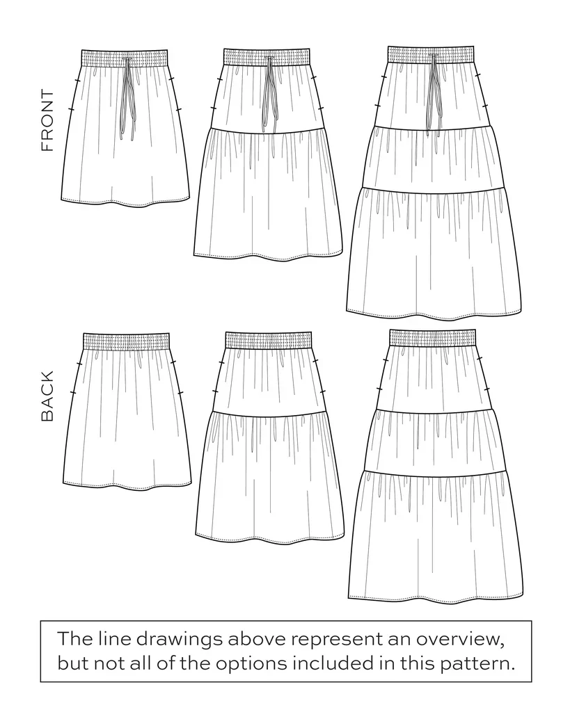 True Bias Patterns / Mave Skirt / Standard - Image 3
