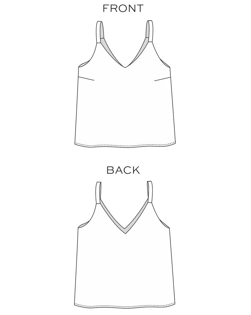 True Bias Patterns / Ogden Cami / 14-30 - Image 2