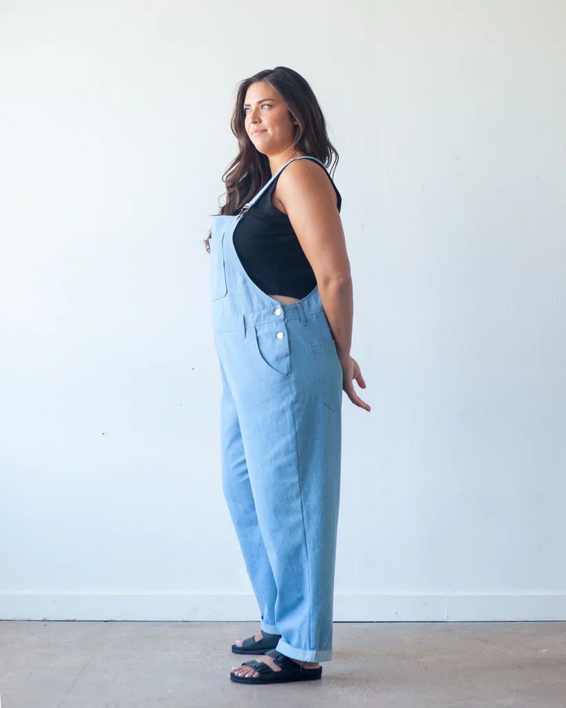True Bias Patterns / Riley Overalls / Curvy - Image 8