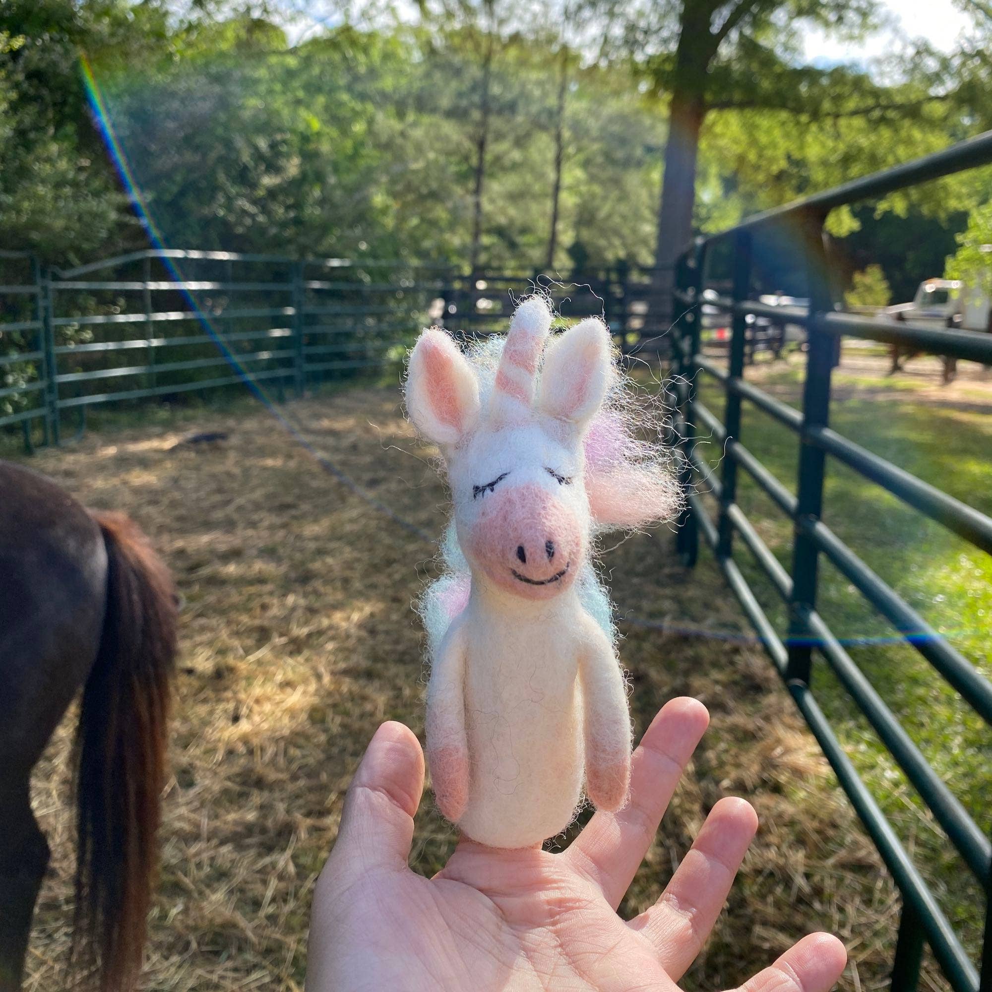 Felt Finger Puppet / Unicorn