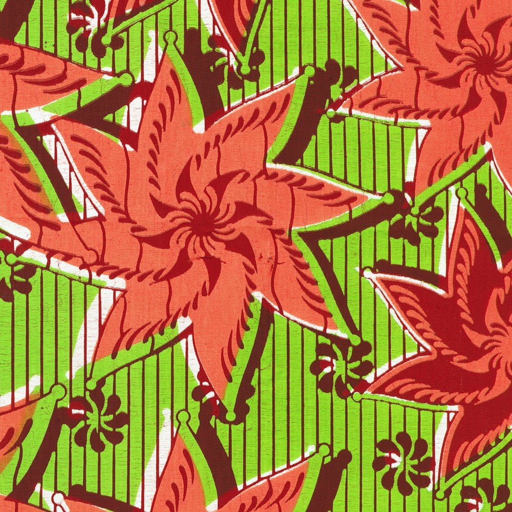 Uniwax Prints From The Ivory Coast / Wax Block / Island Green