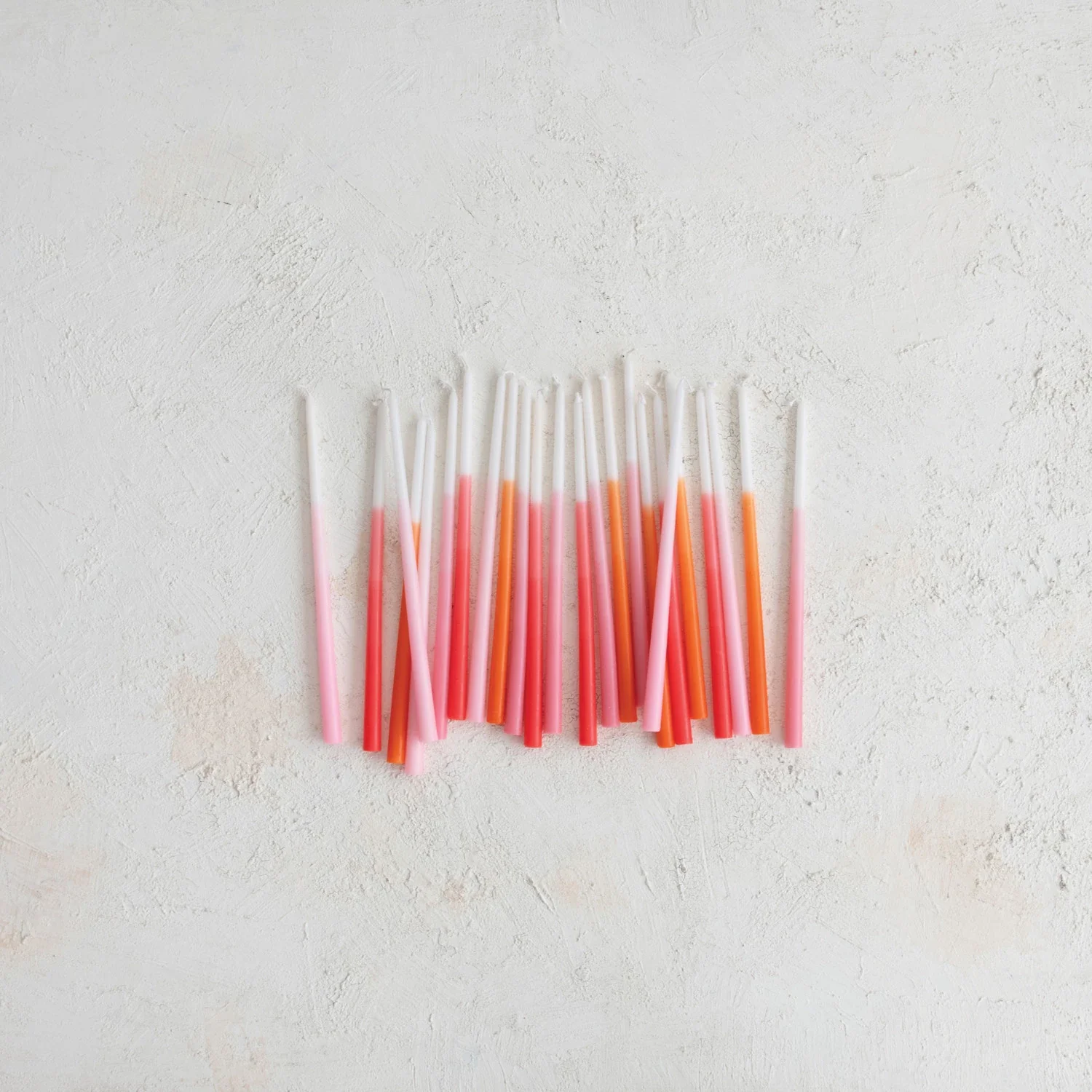 Unscented Thin Taper Candles / Ombre