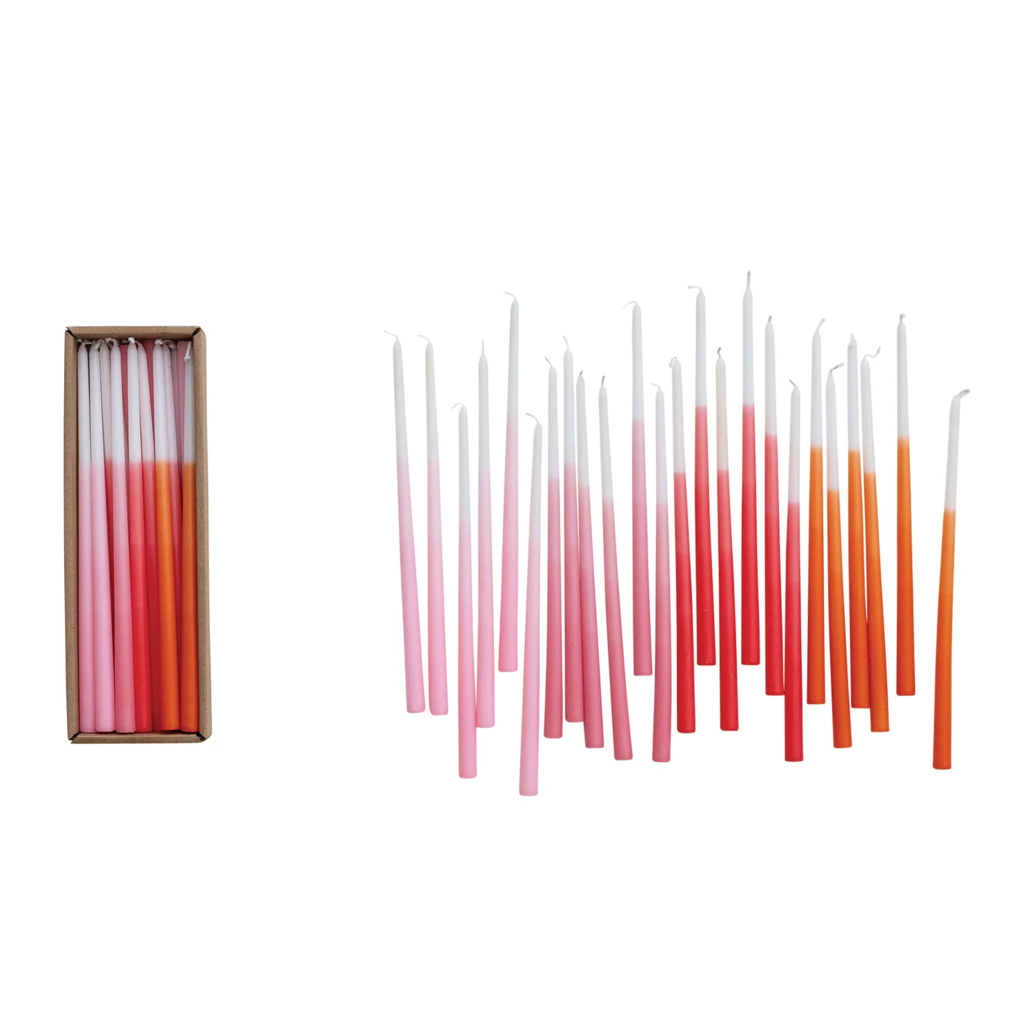 Unscented Thin Taper Candles / Ombre - Image 2