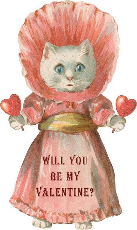 Valentine's Postcards / Cat in Dress