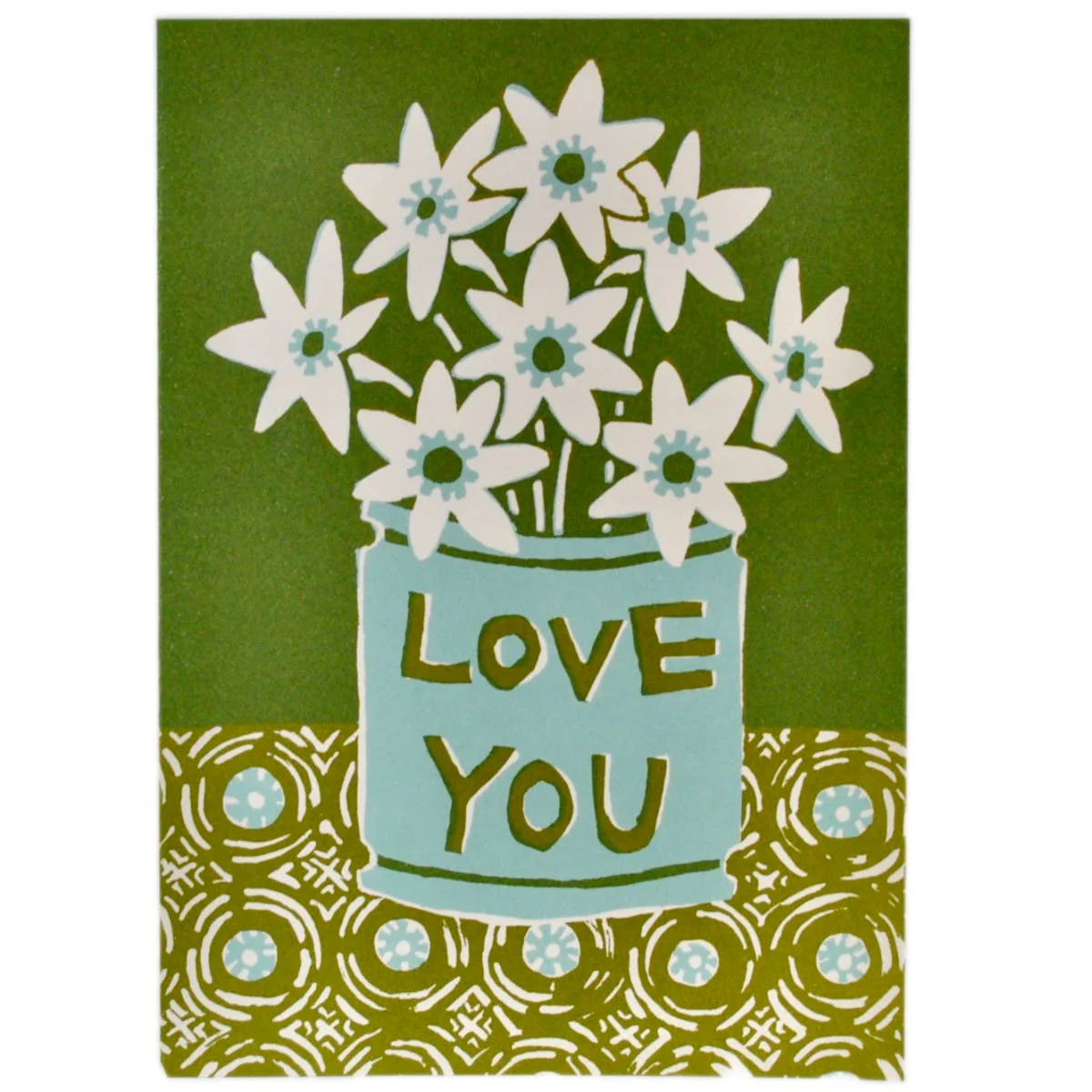Love You Flowers Very Large Card
