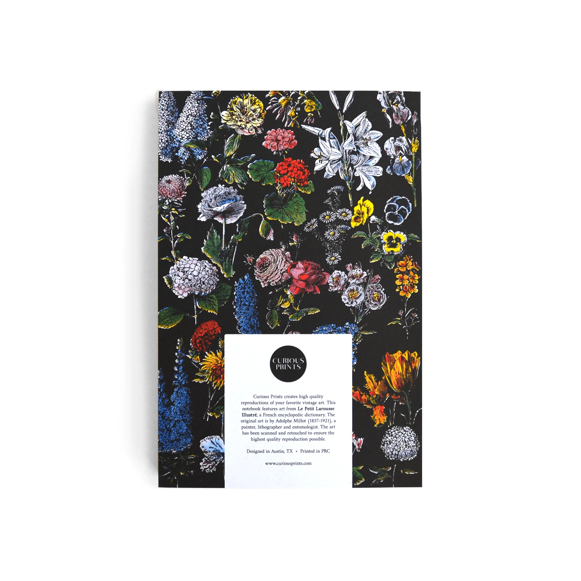 Vintage Botanical Flower Garden Exposed Binding Notebook - Image 3