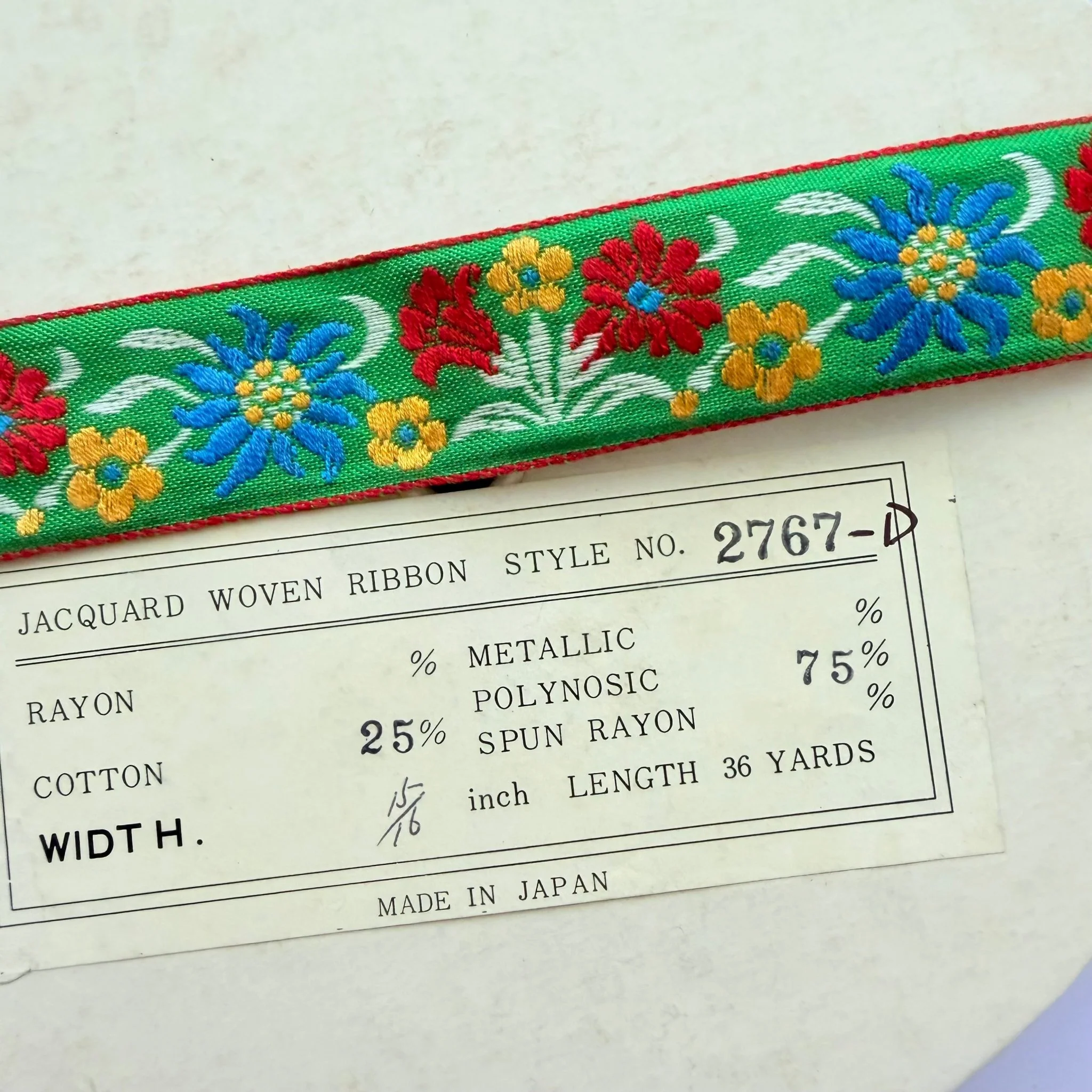 Vintage Edelweiss Ribbon - Image 2