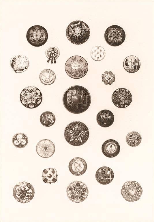 Vintage Postcard / Button Collection