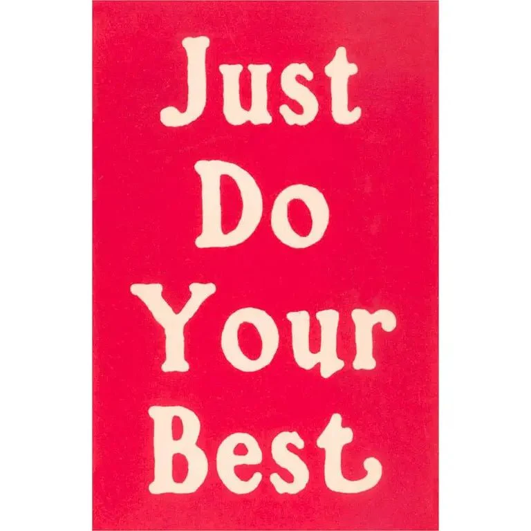 Vintage Postcard / Just Do Your Best