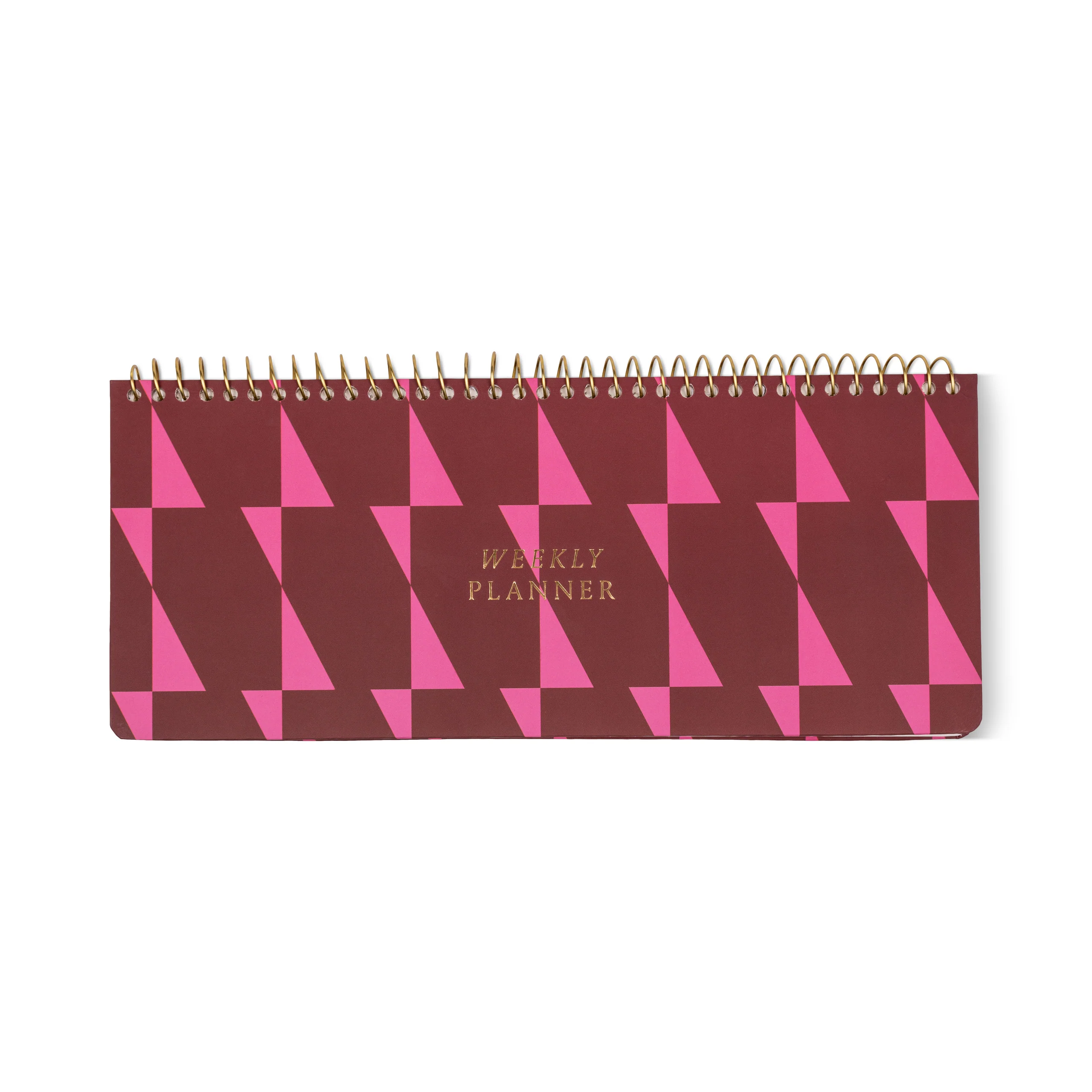 Weekly Planner Pad - Burgundy & Pink