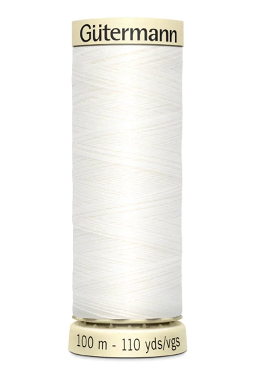 White & Offwhite Sew-all Thread 100m / 20 Nu White