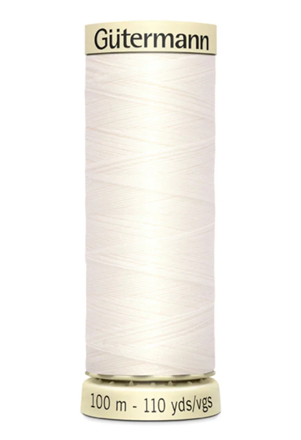 White & Offwhite Sew-all Thread 100m / 21 Oyster