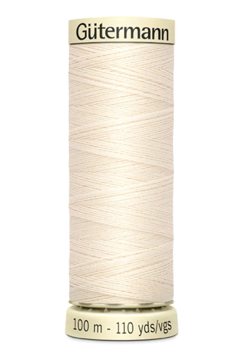 White & Offwhite Sew-all Thread 100m / 22 Eggshell
