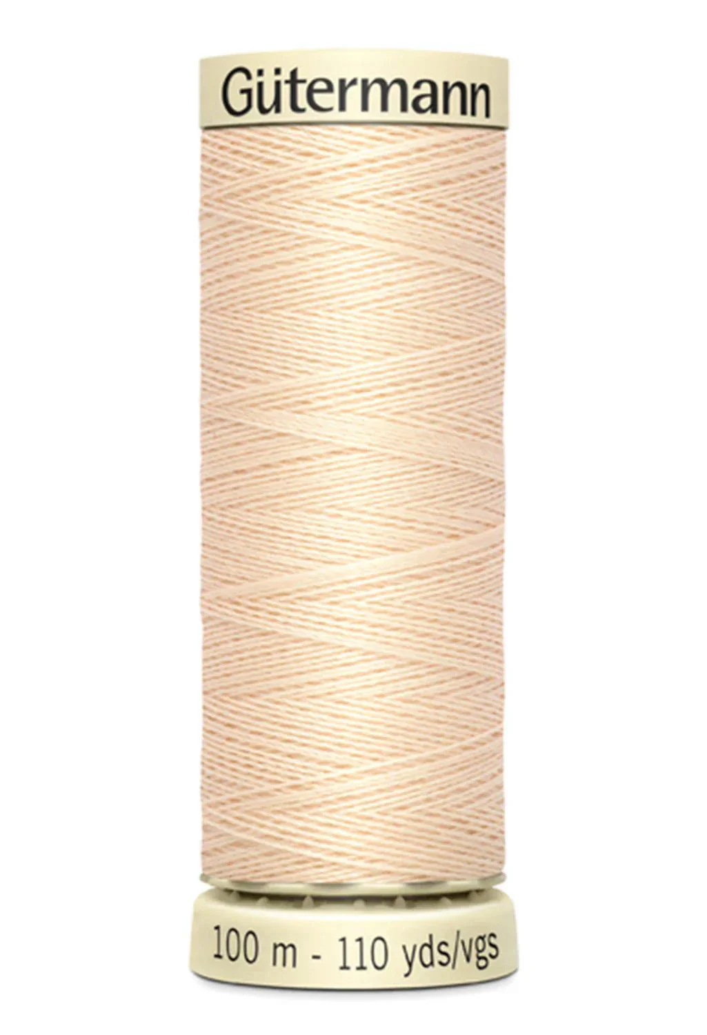 White & Offwhite Sew-all Thread 100m / 501 Pongee