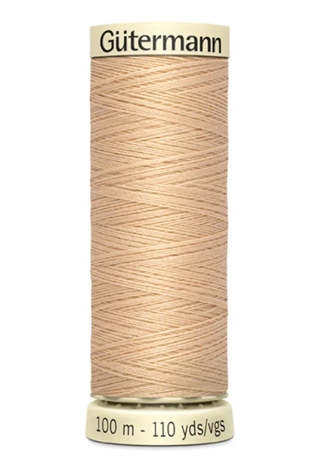 White & Offwhite Sew-all Thread 100m / 502 Sahara