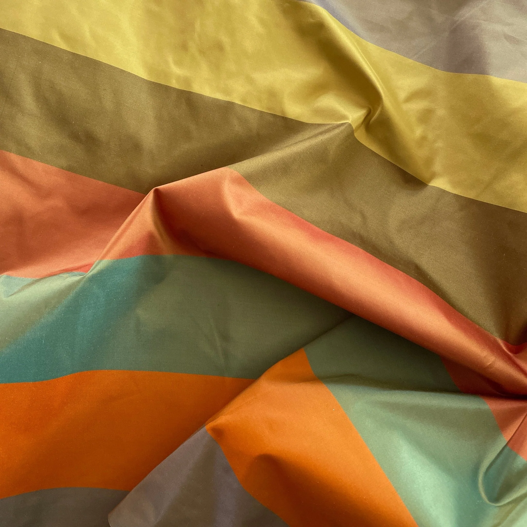 Autumn Stripe Shantung Silk - Image 2