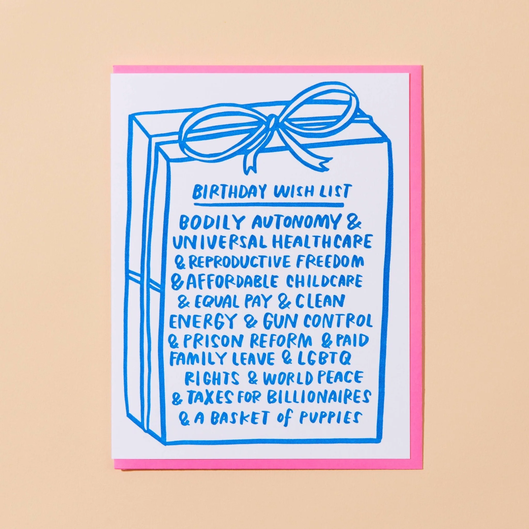 Woke Birthday Letterpress Greeting Card