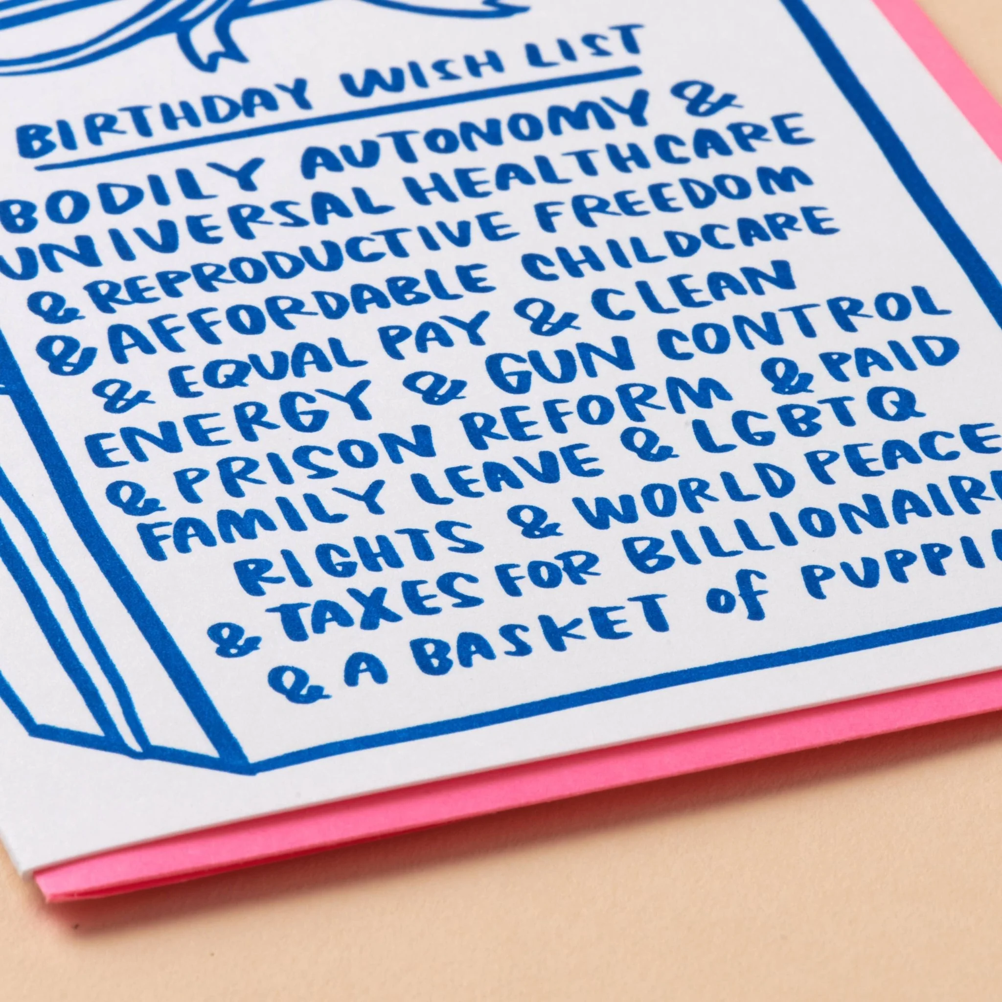 Woke Birthday Letterpress Greeting Card - Image 2