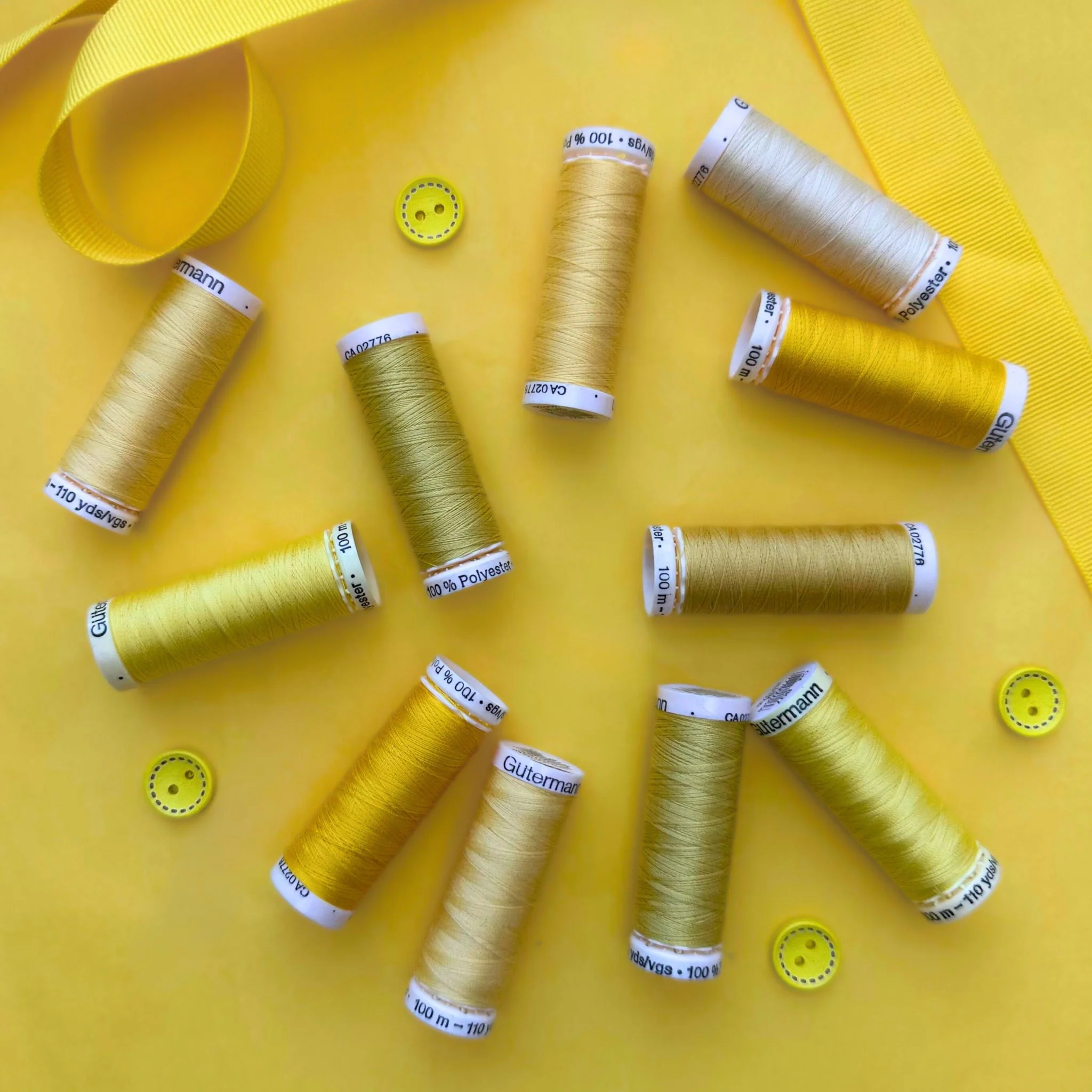 Yellow Sew-all Thread 100m / 816 Primrose